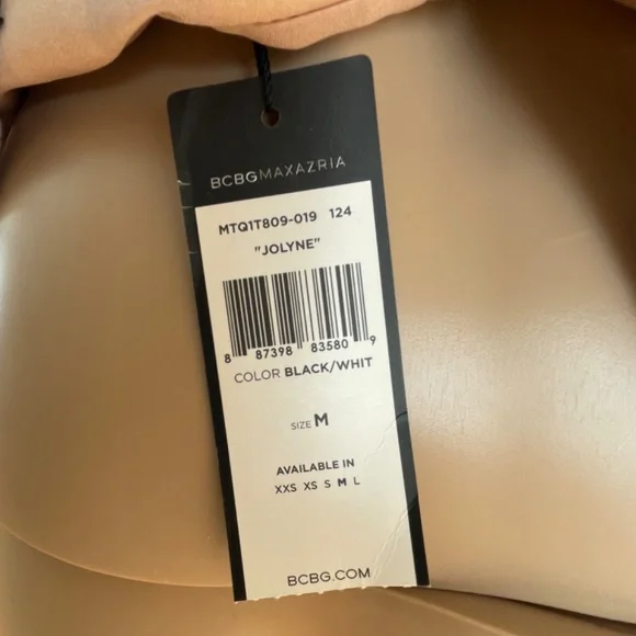 BCBG Max Azria Jolyne Peplum Top, Size M, New with Tags - Picture 9 of 9
